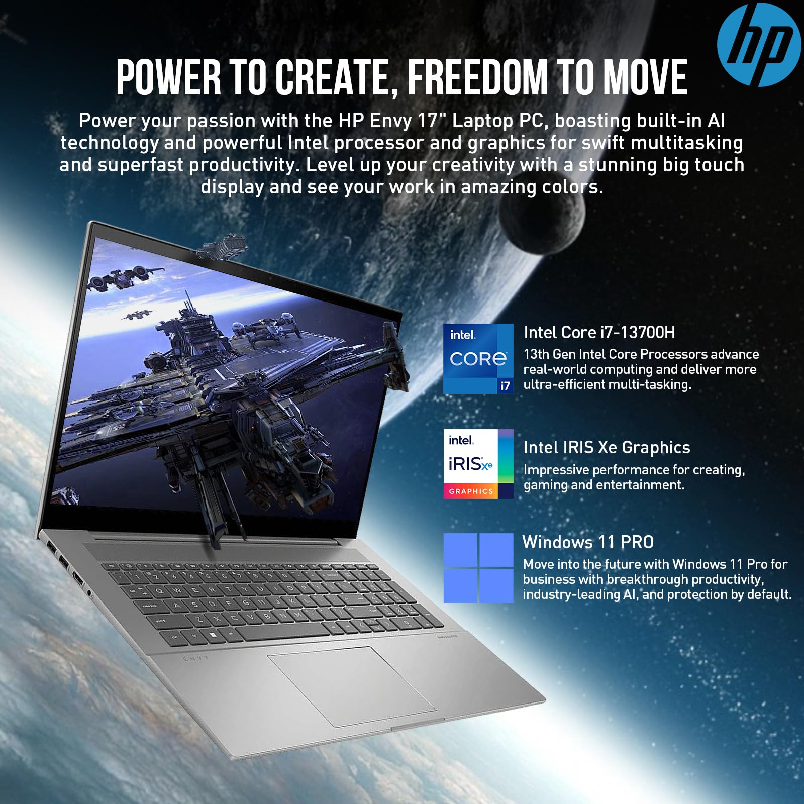 Hp Envy Laptop Touch Screen 17, Fhd 17.3 Inch Touchscreen Laptop Business & Gaming, Intel Core I7 (14-Cores), 64Gb Ram 1Tb Ssd,